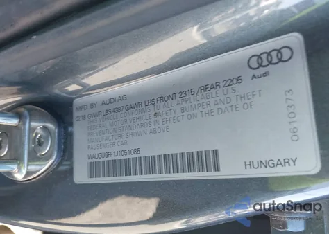 2018 Audi A3 2.0T Premium/2.0T Tech Premium z USA, uszkodzony, nr VIN WAUGUGFF1J1051085